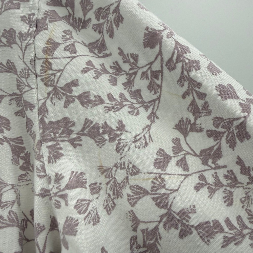 FLAWED Garnett hill floral print pajama set organic cotton size m Asian wrap - Picture 7 of 12